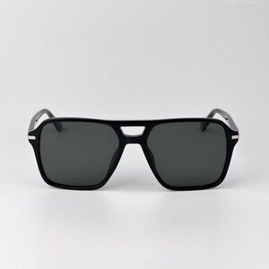 Prada PR20YS Sunglasses – Black Pilot Frame Green Polarized | Model 1AB03R